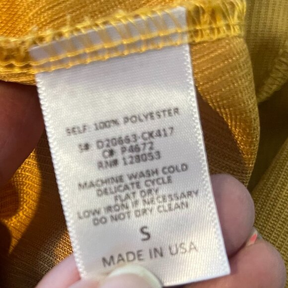 Potter's Pot Mustard, Side Faux Buttons, Skirt, Small, UGC - Picture 5 of 8